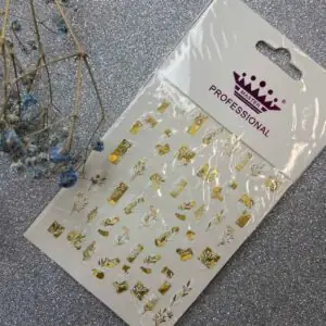 Nail Stickers Gold-White DH-372 Master Professional