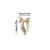Nail Art Design Gold Silver 5D 10τμχ Bow Nail Jewelry