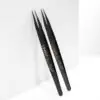 Eyelash Extension Tweezers NanoFiber Lovely, Grace Elegante Black series, 45 degrees, 5 mm